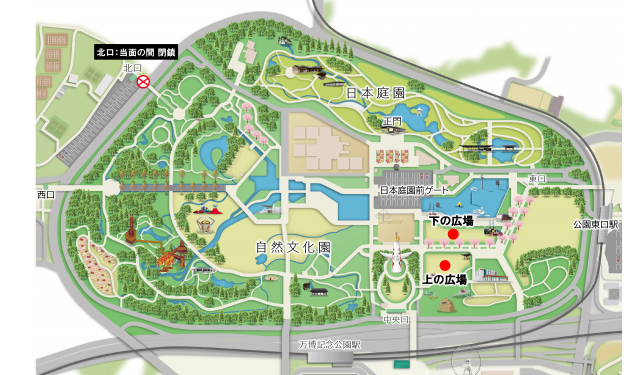 上・下の広場MAP