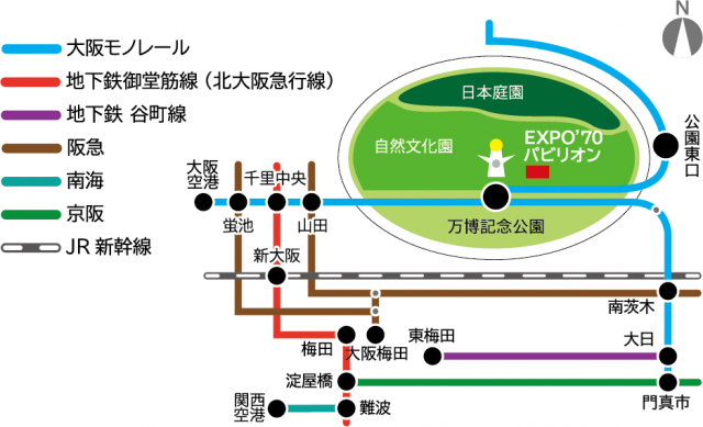 パビリオンアクセスマップ