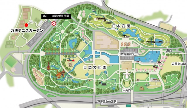 万博テニスガーデンMAP