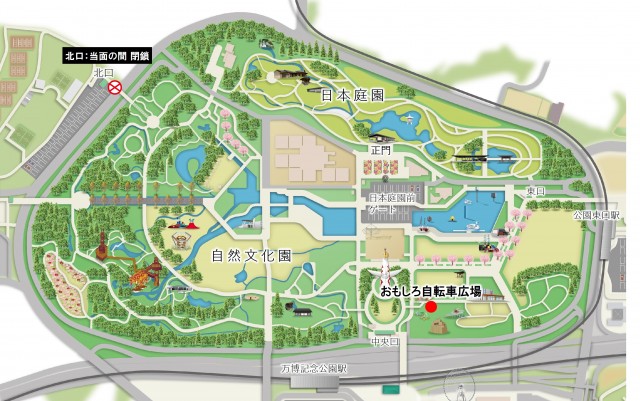 おもしろ自転車広場MAP