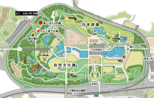 あじさいの森MAP