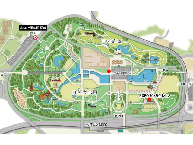 マップ EXPO’70パビリオン